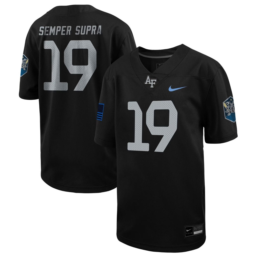 New  #19 Air Force Falcons Space Force Rivalry Jersey Size Youth Medium Kids
